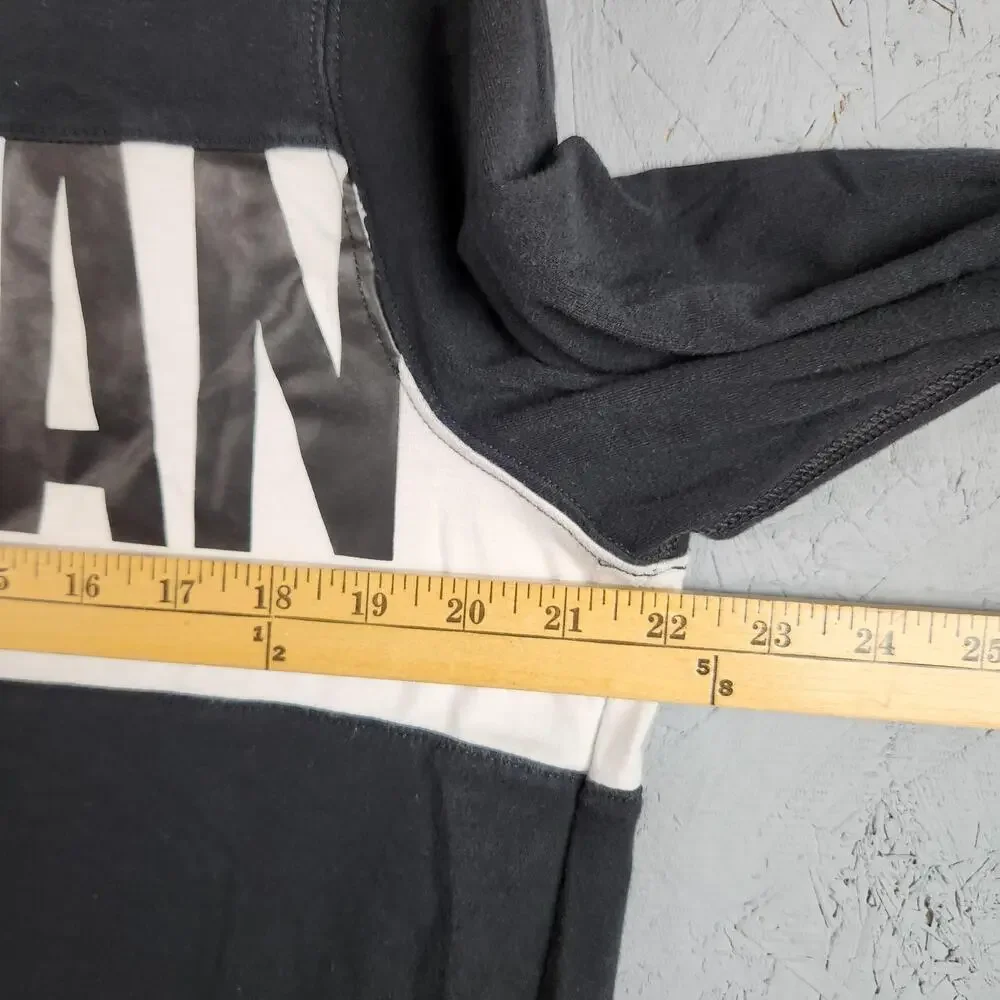 American Eagle Hoodie Mens Medium Black Active Flex Lightweight Sweatshirt Logo